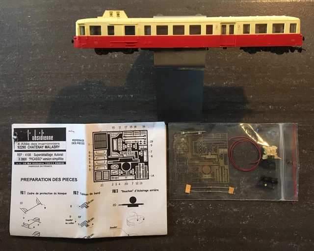 Autorail Picasso X4051 Jouef HO - Occasion Très Bon état - Modifié Aimant