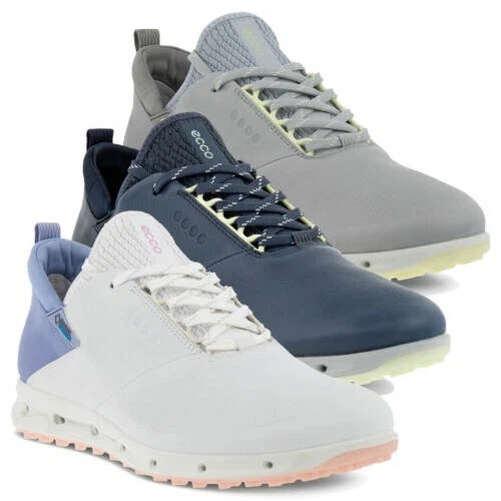 Ecco Femmes Golf Isotherme Pro Cuir Golf Imperméable Chaussures 30% OFF