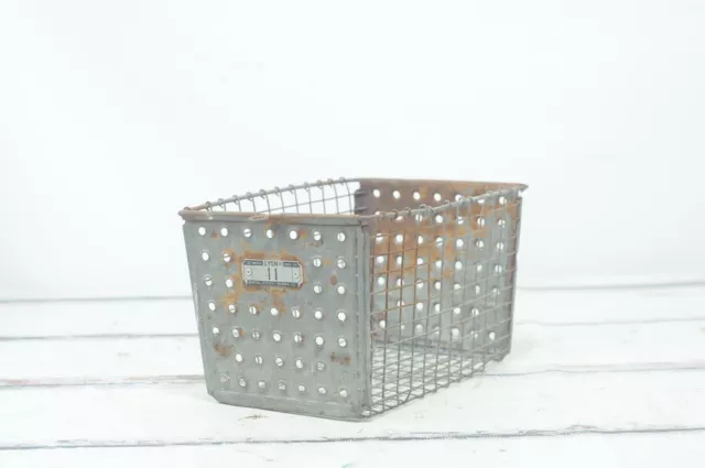 Vintage . Lyon Wire Locker Basket Number 41 Made in USA Gym Pool Locker Basket V