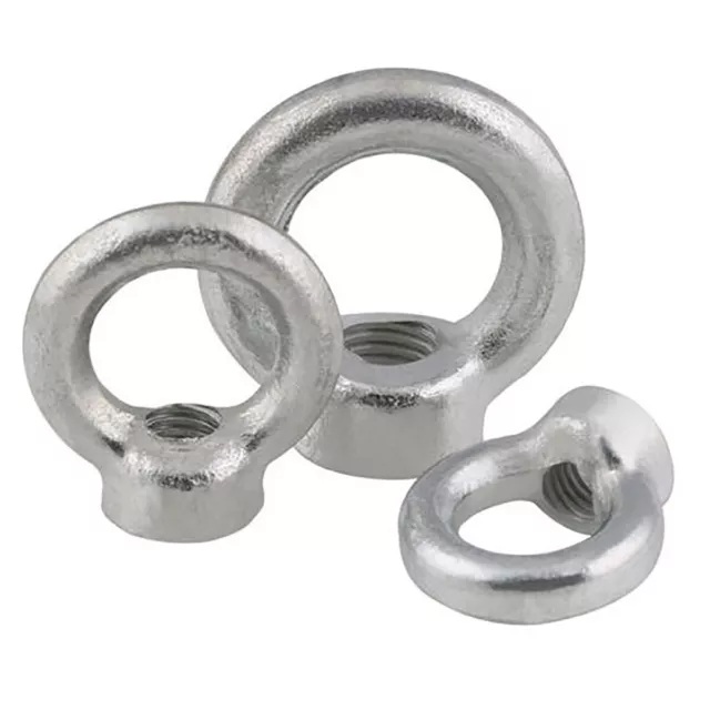 Lifting Eye Nuts Ring Female Eye Bolts Zinc-Plated M6 M8 M10 M12 M14 M16 M18 M20