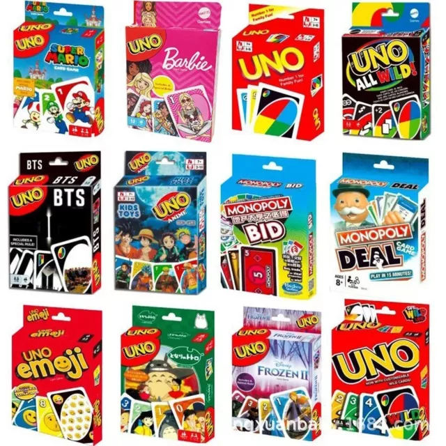 Uno Game Kids Family Friends Games
