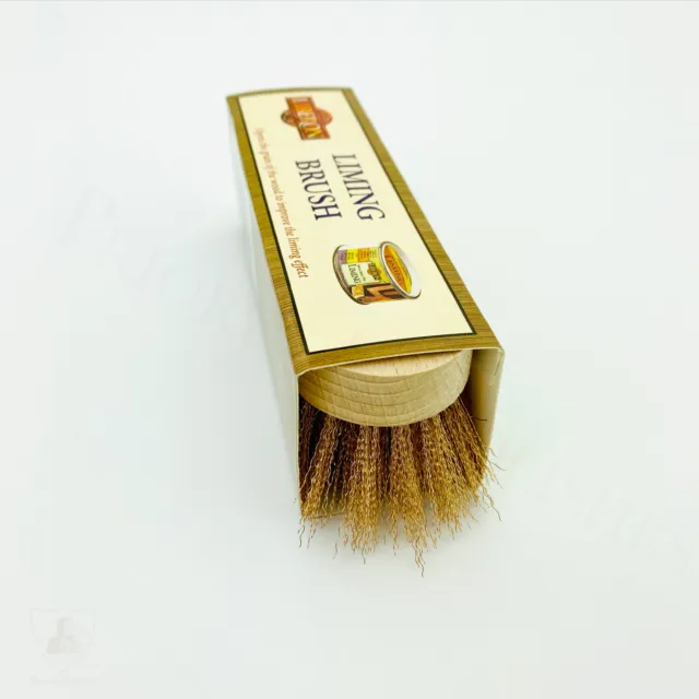 Liberon Bronze Liming Brush - Opens the Grain of Wood for Applying Liming Wax