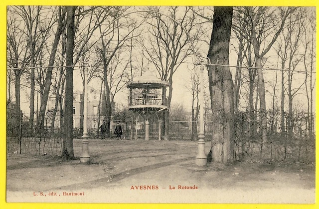 cpa 59 - AVESNES SUR HELPE (Nord) La ROTONDE Kiosque à Danser de 1890
