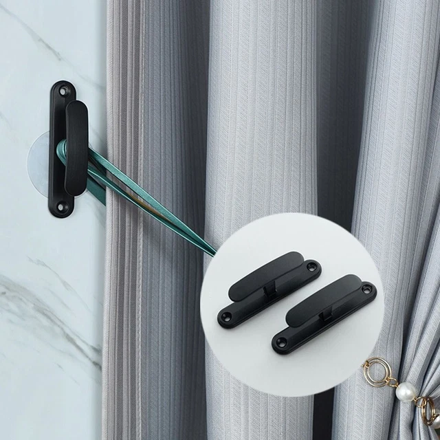 Hold Practical Curtain Holder Mounted Metal Hooks Wall Hanger Curtain Holdback
