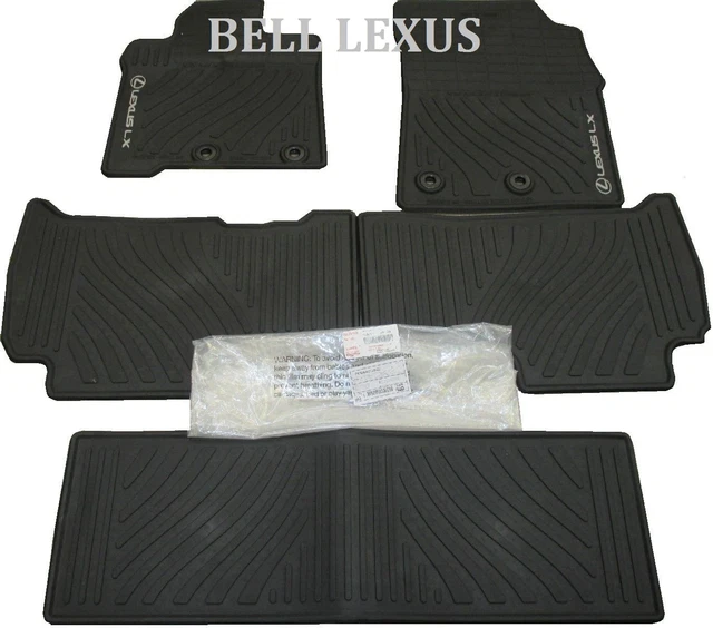 LEXUS OEM FACTORY All Weather 5Piece Floor Mat Set 20132020 Lx570