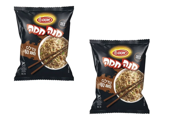 3 x tagliatelle aromatizzate al pollo Mana Chama Kosher Osem 70 g