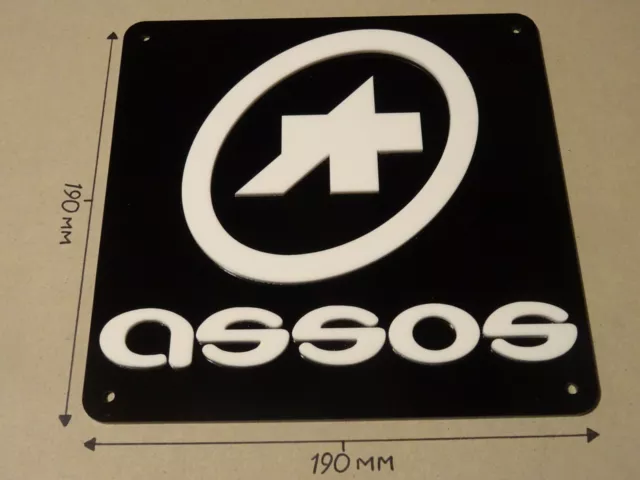 ASSOS, Cycling Acrylic Sign, 190mm X 190mm