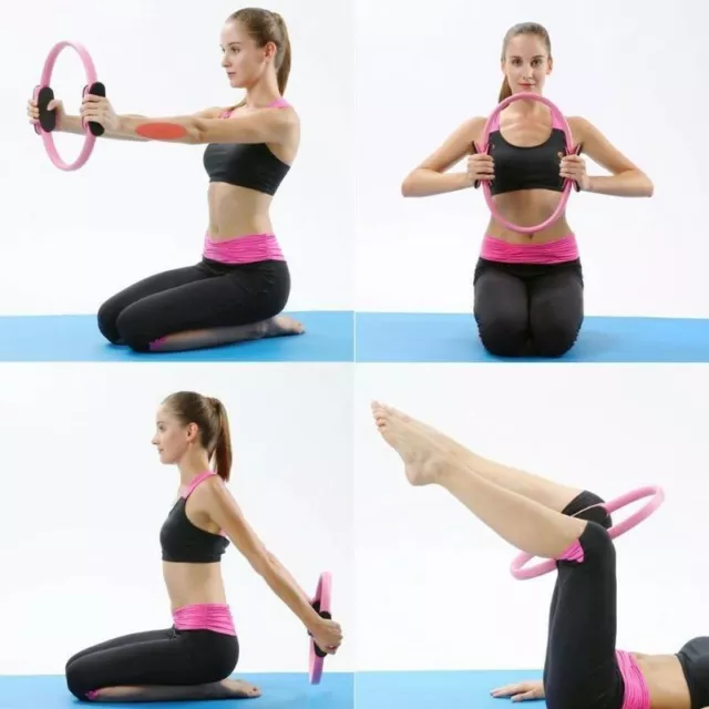 Dual Grip Pilates Ring Magic Circle Body Sport Fitness Weight Exercise Yoga Tool 3