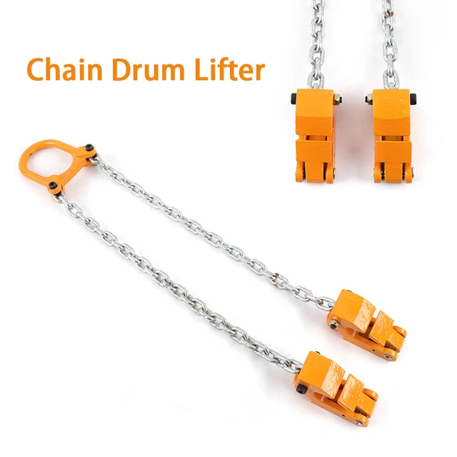 CHAIN DRUM LIFTER Vertical Drum Lifter Hoist Barrel Lifting Clamp 1 Ton