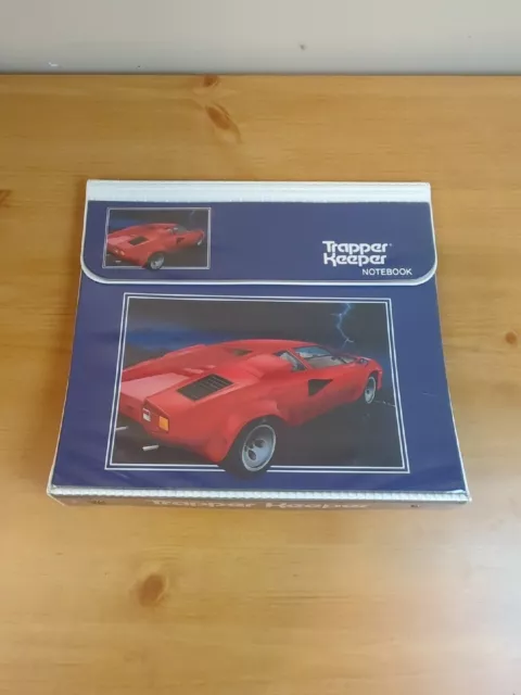 Mead Trapper Keeper Notebook Ultimate Lamborghini Countach 29096 Vintage 1988