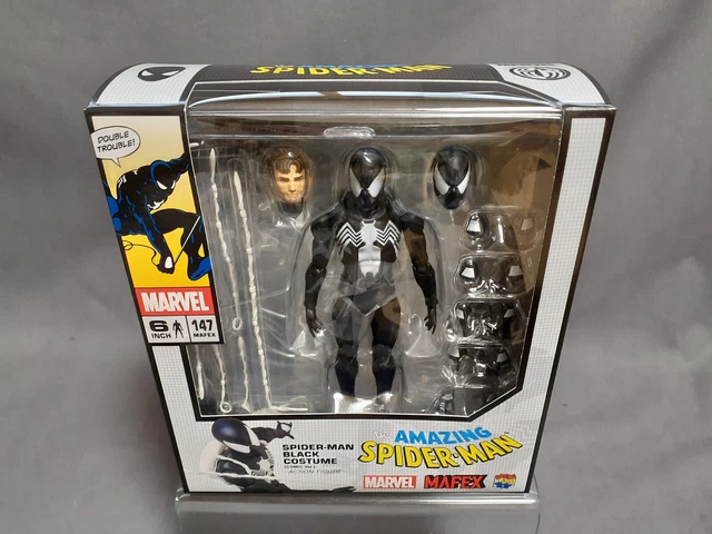 MAFEX No.147 Spider-Man Black Costume (Comic Version) Action Figure - In Stock!