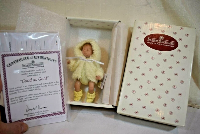 Ashton Drake GOOD AS GOLD  Sweet As You Please 5" Baby Doll   (0321D)