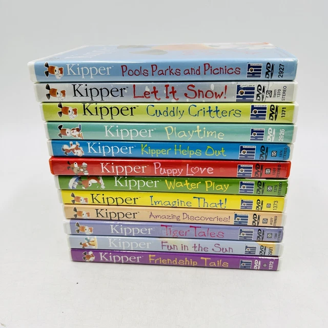 KIPPER DVD LOT Of 12 Puppy Love, Tiger Tails, Cuddly Critters, Let It ...