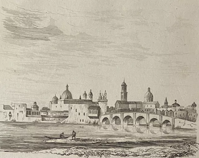 Perù Litografia Ponte Di Lima IN 1836