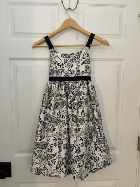 Pippa & Julie Girls 10 Navy Blue Floral Long Party Formal Wedding Dress