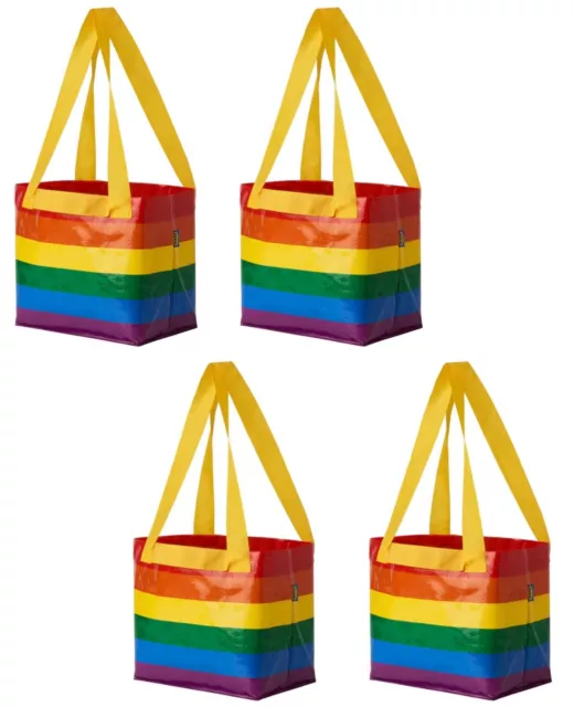 IKEA Storstomma Small Pride Lunch Size Bag Tote Rainbow ECO Shopping Bags NEW 🌈