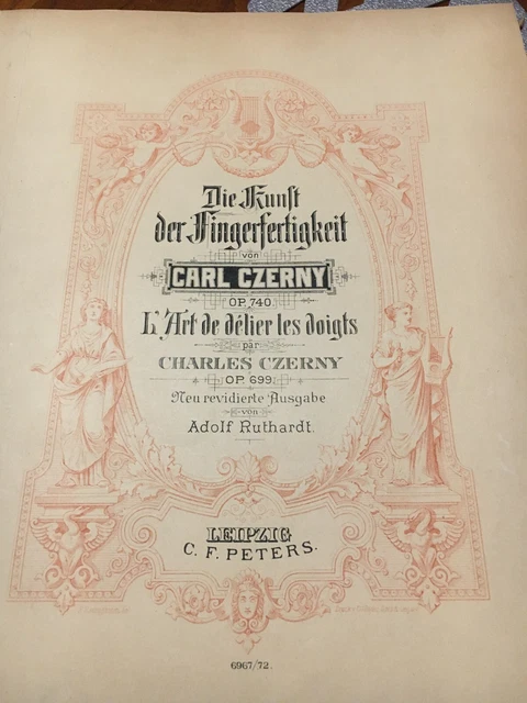 livre recueil de partitions de musique de Carl Czerny