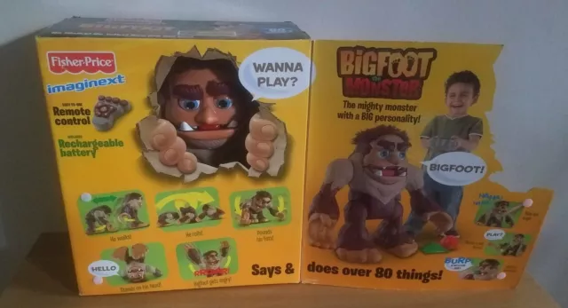 Bigfoot The Monster Fisher Price Toy Battery Remote Control Operated - NEW RARE