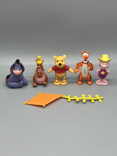 VINTAGE DISNEY'S WINNIE the Pooh Playset Lot Figures Pooh Eeyore Tigger ...