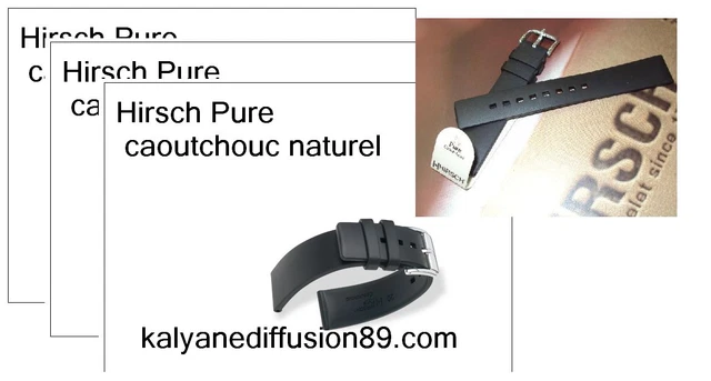 Bracelet montre sales caoutchouc naturel