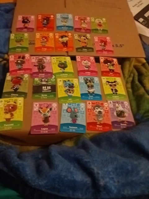 Animal Crossing Nintendo Amiibo Card Lot of 25 Cards, Authentic, Great Condition