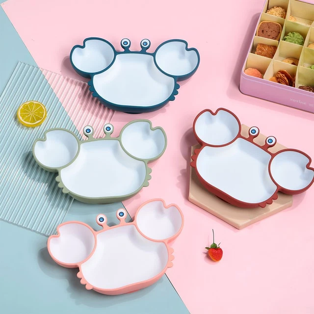 Supplies Silicone Baby Suction Plate Toddler Plates Divided Dishes for Kids
