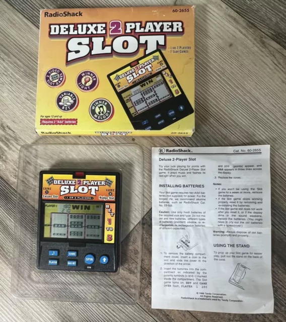 Radioshack Deluxe 2 Player Draw Poker Handheld Electronic 