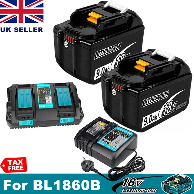 Batterie originale makita bl1860b li-ion 18v 6ah lxt