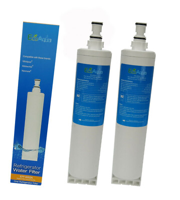 2 X Filtro Acqua EcoAqua Compatibile Bauknecht Whirlpool sbs002 sbs003 