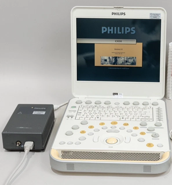 Philips CX50 Diagnostic Ultrasound System With Power Adapter - MFG: 2010-04 Philips CX50 Diagnostic Ultrasound System With Power Adapter - MFG: 2010-04
