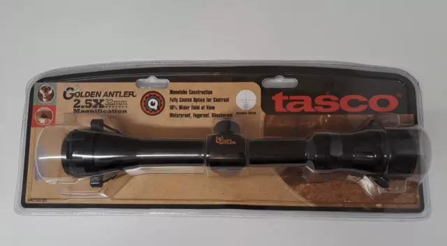 TASCO GOLDEN ANTLER 3-9 x 32 mm Scope Gloss Black $40.00