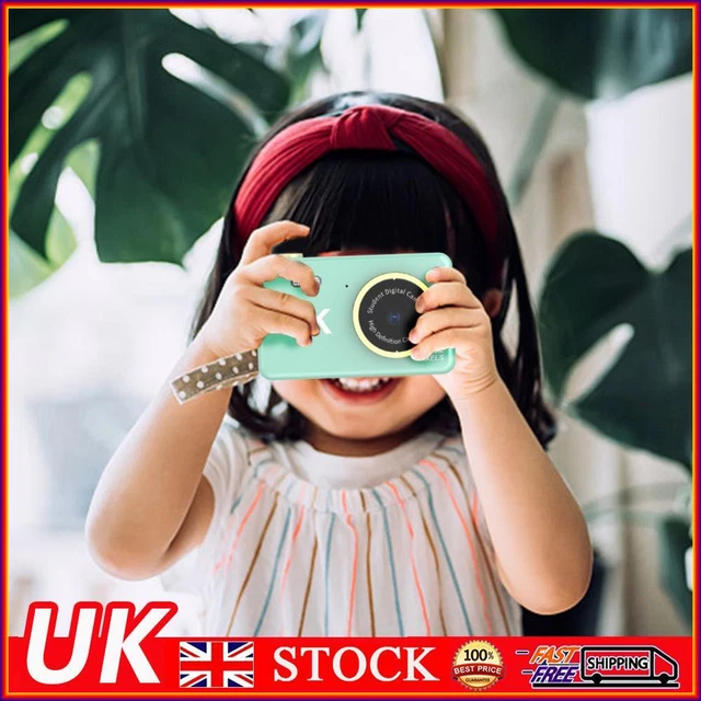 80MP 2.4 inch HD Screen Kids Digital Video Photo Camera with 32GB Card (Green)
