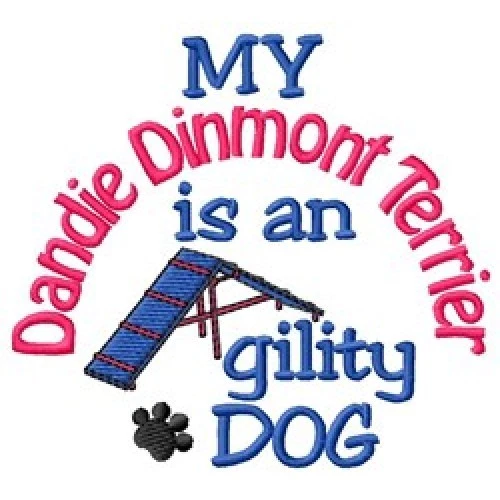 My Dandie Dinmont Terrier is An Agility Dog Long-Sleeved T-Shirt DC1948L