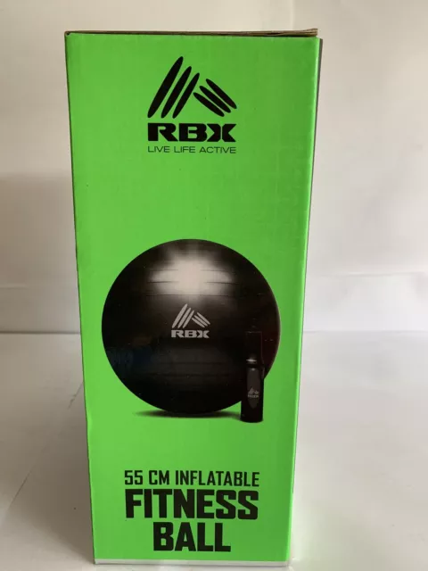 RBX Strength & Conditioning Exercice/Ballon de fitness avec Pompe 55 cm 3