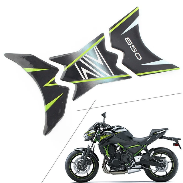 Rubber Motorcycle 3D Tank Pad  Decal Sticker Protector for Kawasaki Z650