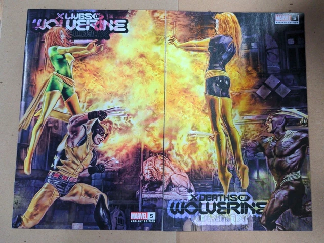 Connecting Covers - X Lives Of Wolverine #5 / X Deaths Of Wolverine #5 - Turini