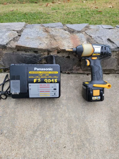 Panasonic EY7201 Cordless 12V Impact Driver, 7.2V-24V Charger Ey0214, 1 battery Panasonic EY7201 Cordless 12V Impact Driver, 7.2V-24V Charger Ey0214, 1 battery