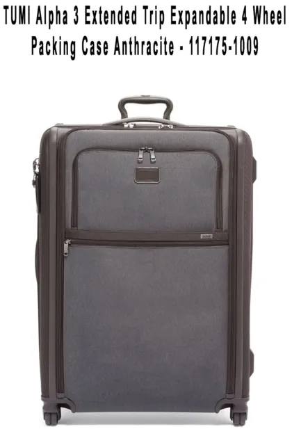 TUMI Alpha 3 Extended Trip Expandable 4Wheel Packing Case Anthracite 117175-1009