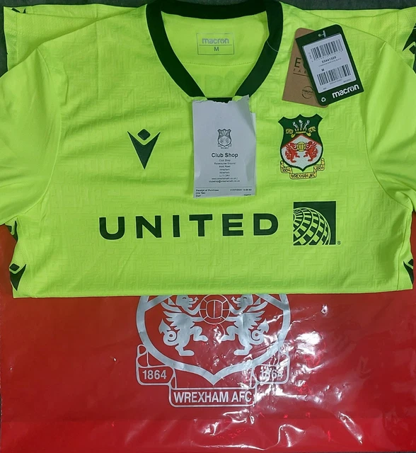 WREXHAM 2023/24 HOME Goalkeeper Football Shirt Rare Medium 86.76