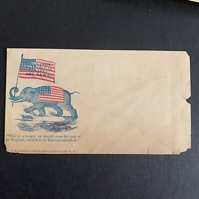 3/3734 US Stamp 1860's Civil War Patriotic Cover Nice Illus. The Union Unused*