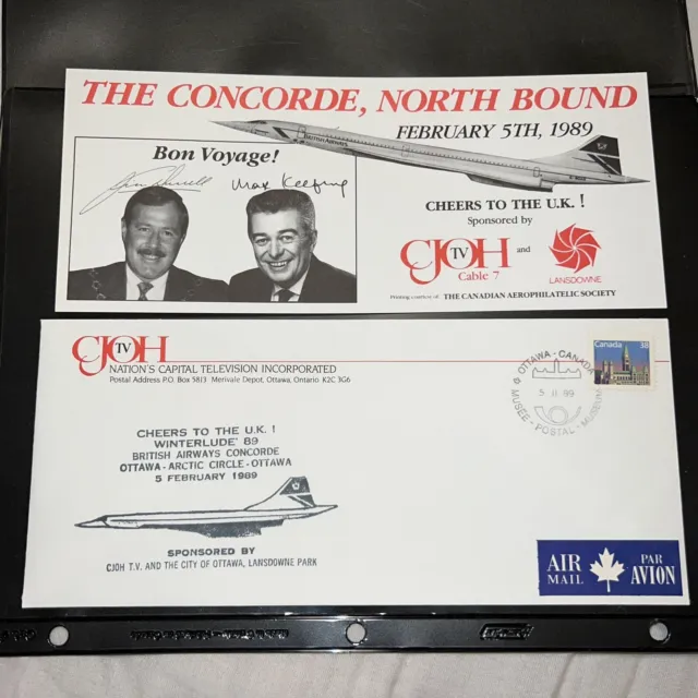 Concorde Cover Ottawa to Arctic Circle 1989 Bal De Neige / Winterlude 89 CJOH TV