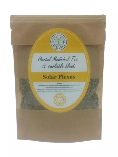 Solar Plexus Chakra Tea Mixed Herbal blend  herbs bags digestion pancreas heal