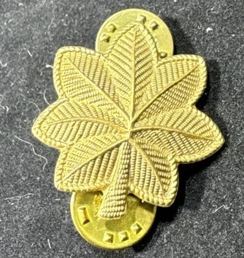 VIETNAM ERA LIEUTENANT Colonel Gold Oak Leaf Insignia Military Pin HLP ...