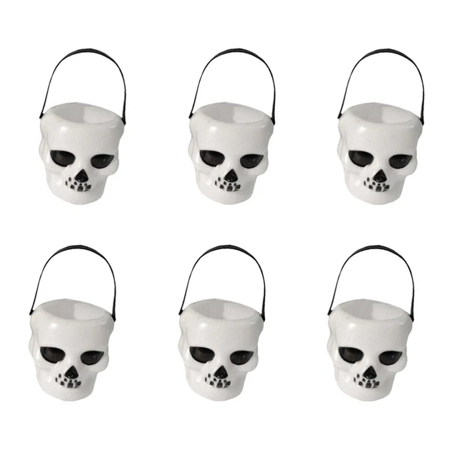 6 pz mini porta caramelle Halloween secchio di Halloween per bambini brocca vaso