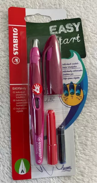 Individueller einstellbarer Schulfüller Stabilo EASY Start für Rechts inrosa-NEU