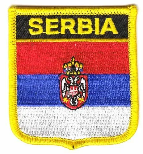 Wappen Aufnäher Serbien Patch Flagge Fahne