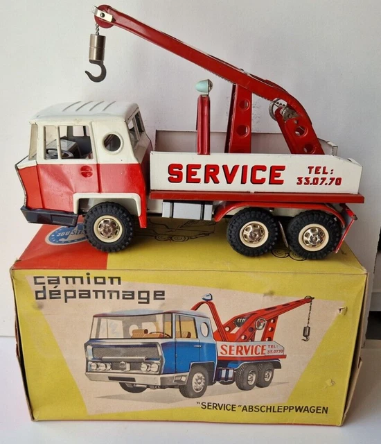 Camion Bernard benne électrique Tip Lorry neuf Joustra jouet ancien