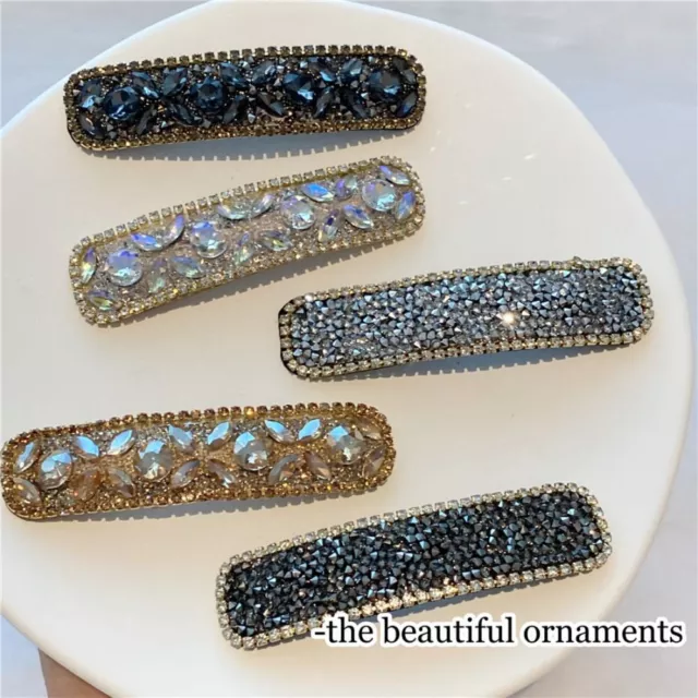 Girl Hairpins Party Duckbill Clip Elegant Glitter Barrettes  Women Girls