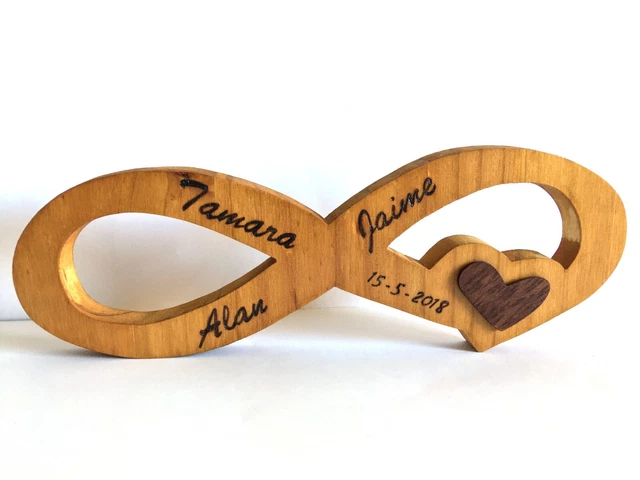 Imán De Cartón Reciclado Personalizado Para Boda Con Nombres Fecha Y Frase De Agradecimiento