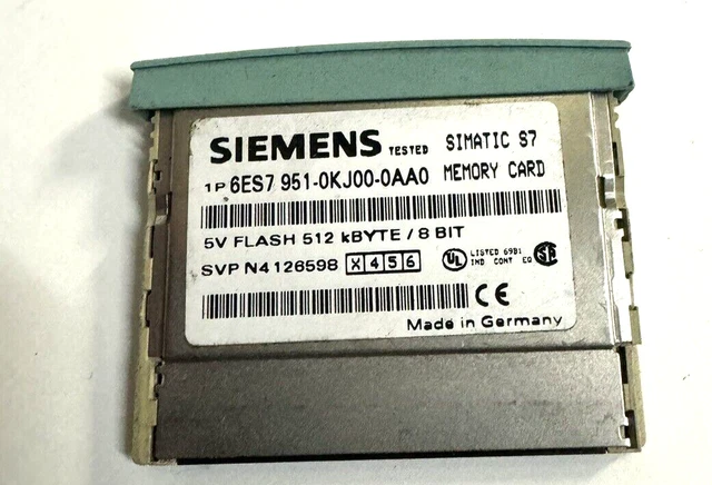 Siemens Speicherkarte 6ES7951-0KJ00-0AA0 memory card 5V Flash-EPROM 512 kB E03